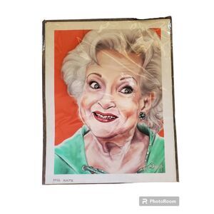 Betty White Print Painting 11x14 "Miss White"